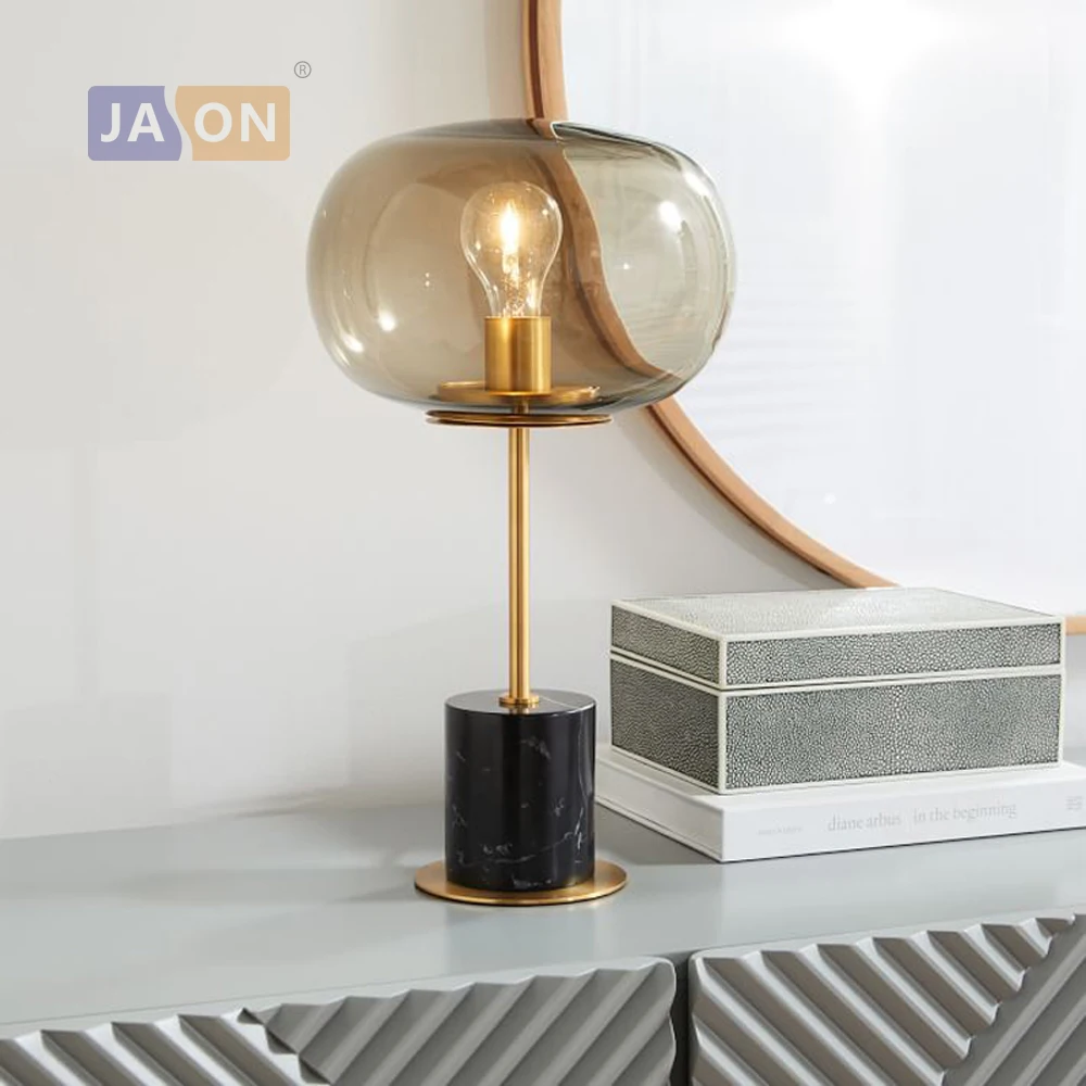 

led e27 Postmodern Iron Glass Marble LED Lamp.LED Light.Table Lamp. Desk Lamp.LED Dest Lamp For Bedroom Foyer
