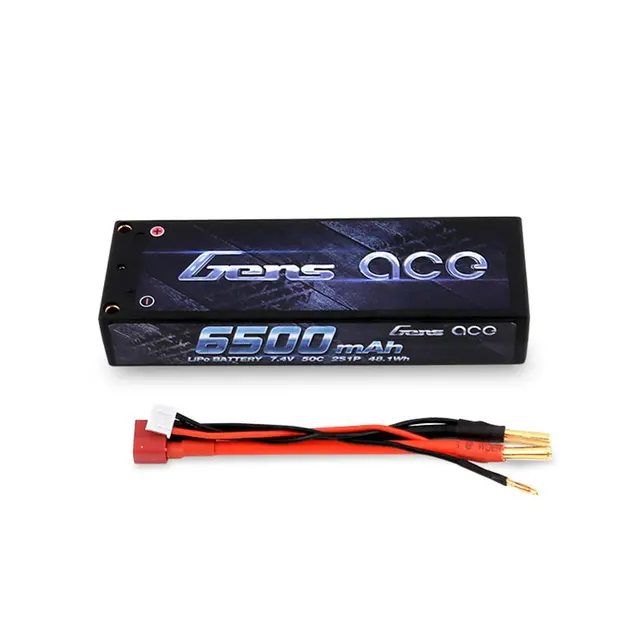 Gens ace 2S 7.4V 6500mAh 50C Hardcase Lipo Gens ace 2S 7.4V 6500mAh 50C Hardcase Lipo