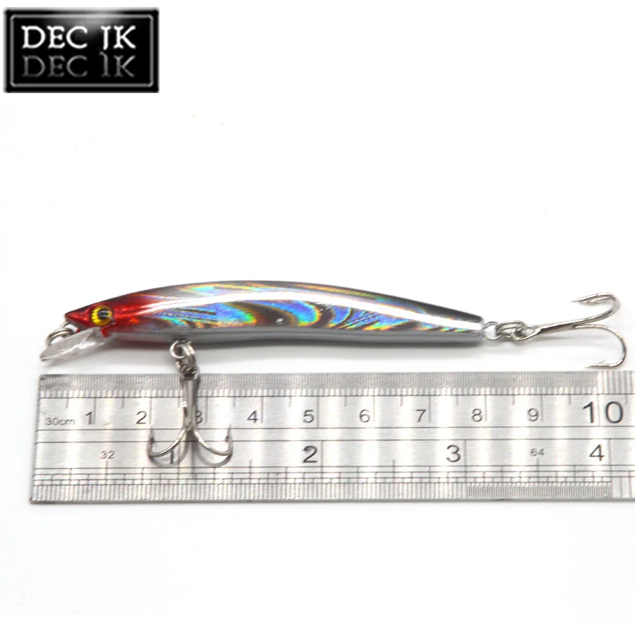 5PC Floating Plastic Hard Minnow Fishing Lure Artificial Fake Bait Swimbait Trolling Crankbaits Wobblers Saltwater Lures Tackle (3)