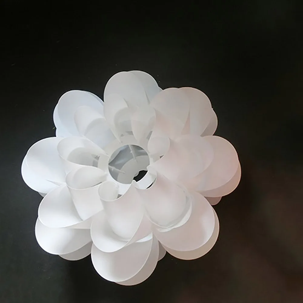 DIY Lotus Chandelier Lampshade Plastic Lamp Cover Shade For Living Room Bedroom Chandelier Ceiling Light Decoration