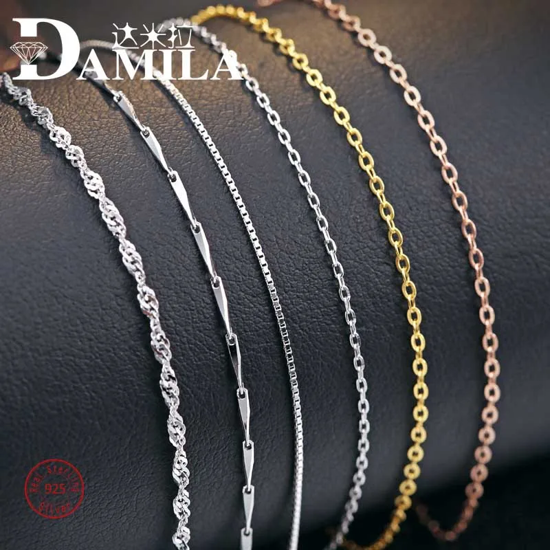 1 silver chain necklace