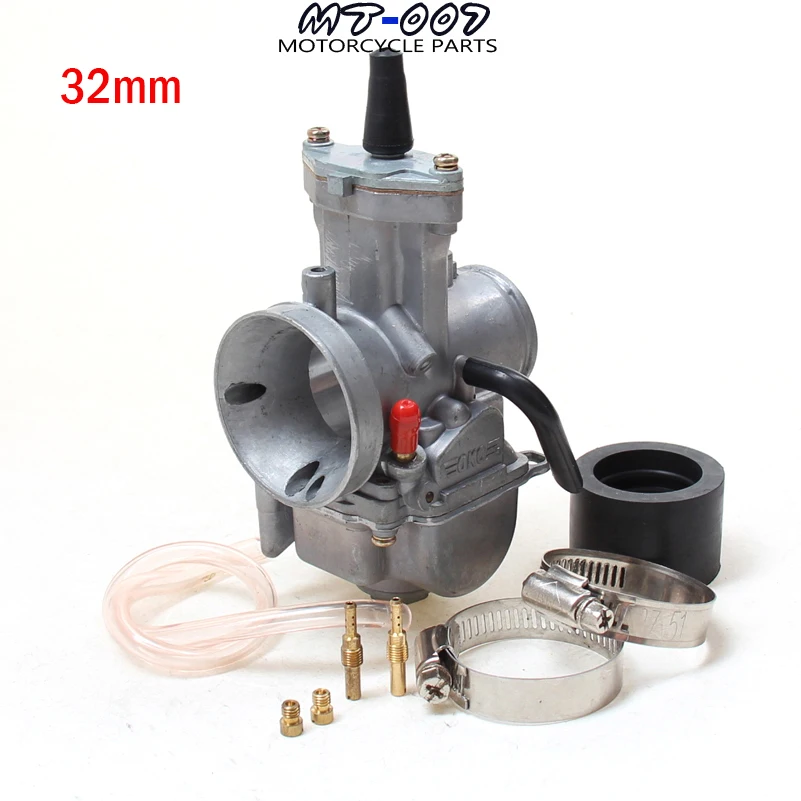 32mm Carburetor OKO CARB PWK Performance With Power Jet flat slide For Koso OKO Keihin GY6 Dio