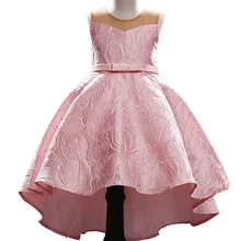 Новинка года; жаккардовое платье для девочек Детская осенняя одежда с вышивкой милое тонкое платье принцессы русалки с бантом для девочек; От 3 до 10 лет