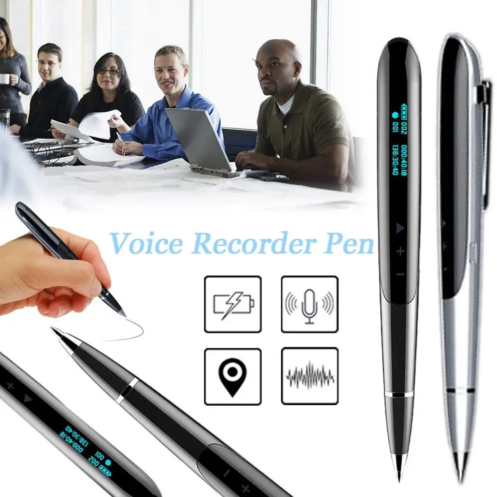 

JNN Q9 8GB LED Display Digital Recorder Pen Hidden Digital Audio Sound Voice Recorder Recording Pen Professional Dictaphone