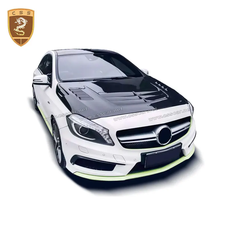 Крышка капота двигателя из углеродного волокна для класса W176 A180 A200 A260 A45