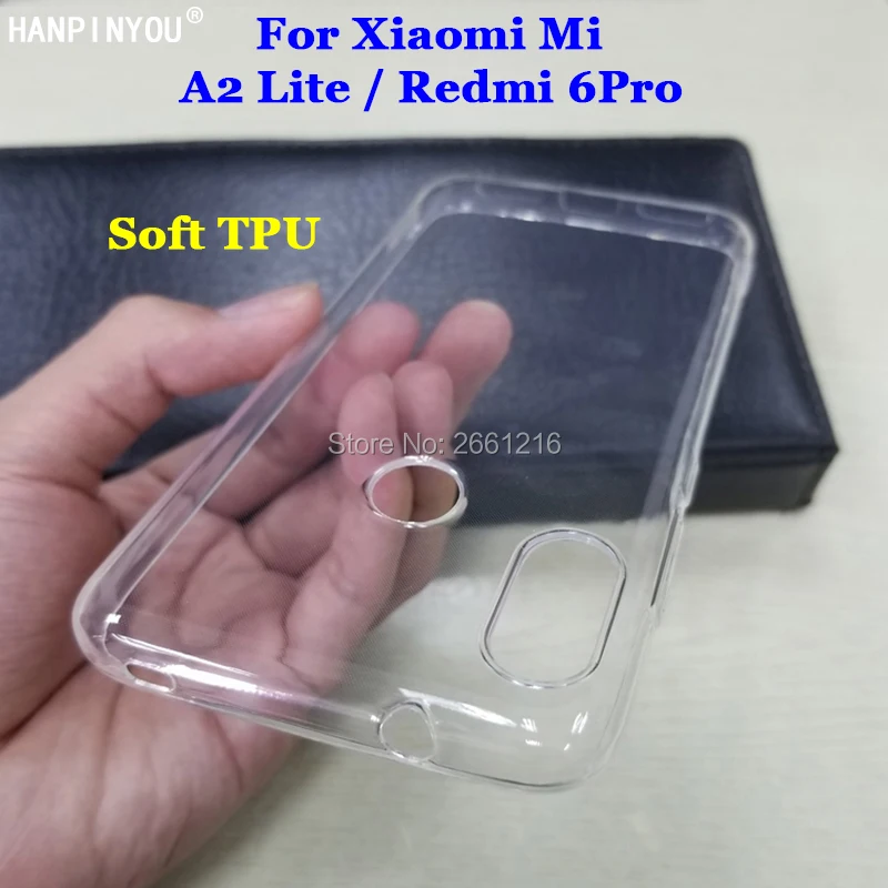 

For Xiaomi Mi A2 Lite / Redmi 6 Pro 5.84" New Ultra Thin Soft TPU Camera Protect Silicon Gel Transparent Case Back Cover