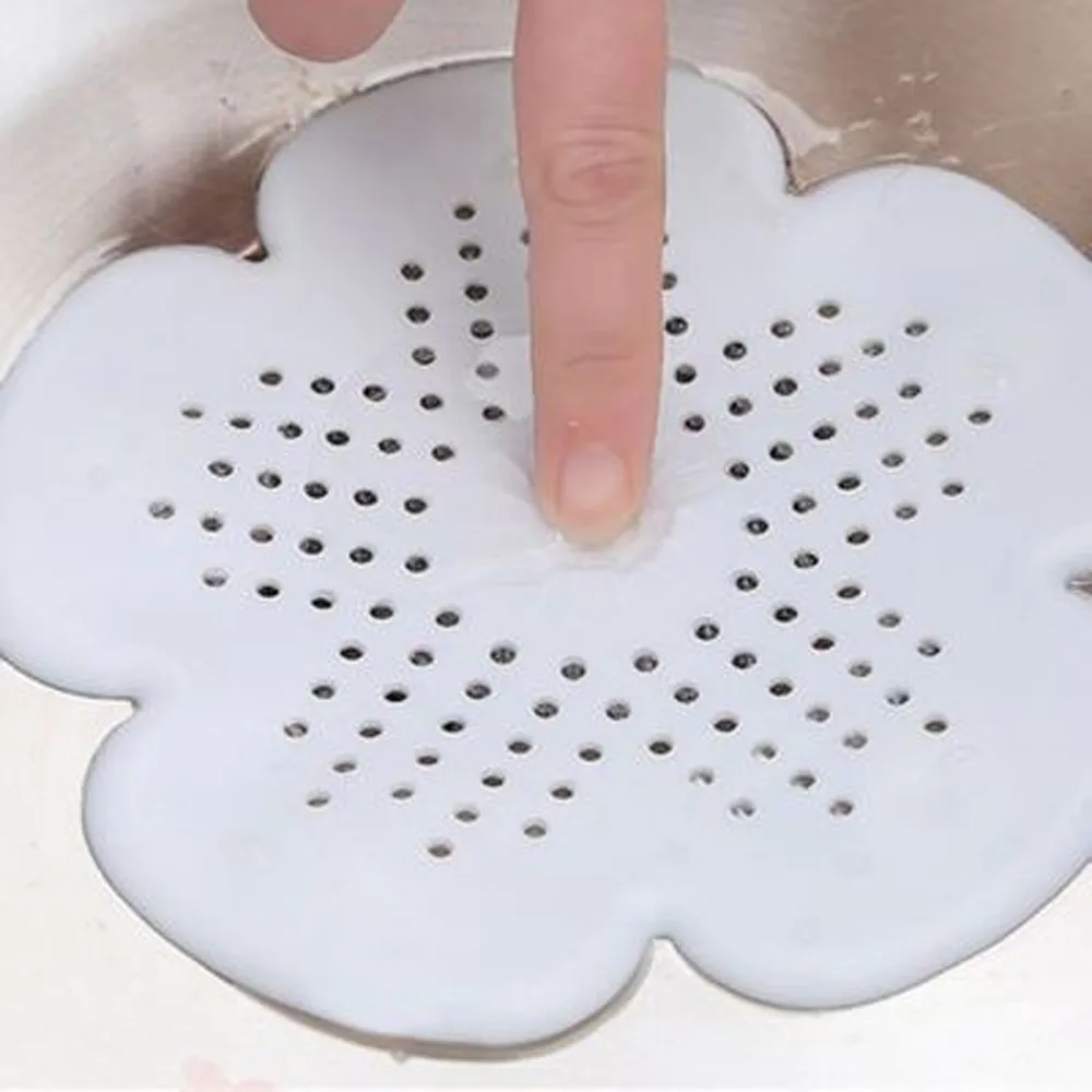 ISHOWTIENDA High Quality Kitchen Bathroom Anti Clogging Silicone Drain Sink Sewer Debris Filter Net PK