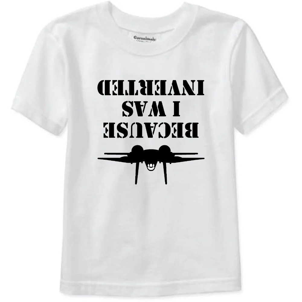 Best Because I Was Inverted Short Sleeve T Shirt Tee Top Gun 2019 Creative Novelty Summer Style Cotton Order T Shirts
