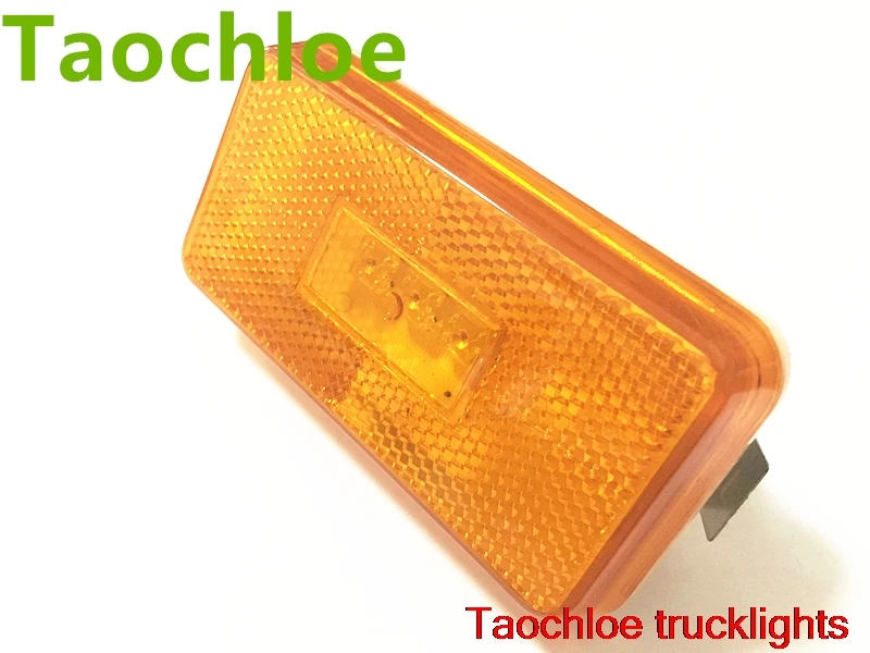 

1X 24v Amber Led side marker for Scania 6 series Reflector Side marker lamp truck warning light led Trailer Light Bus lorry