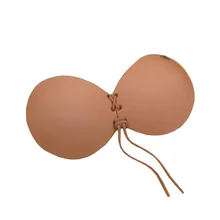 Женский пуш-ап бюстгальтер без косточек, женские дышащие тонкие груди, невидимые силиконовые нижнее белье для женщин#5M