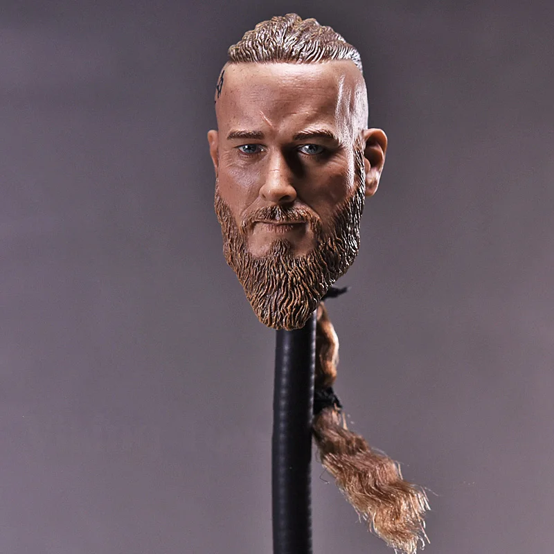 1/6 Scale Head Sculpt Viking Travis Fimmel для фигурок тела Militayr