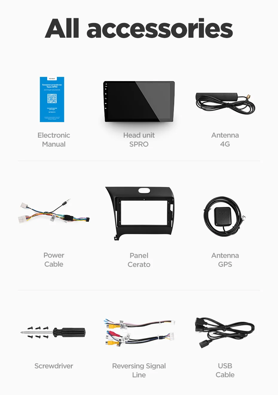 Top TEYES SPRO For  Kia Cerato 3 YD 2013-2017 Car Radio Multimedia Video Player Navigation GPS Android 8.1 No 2din 2 din dvd 34