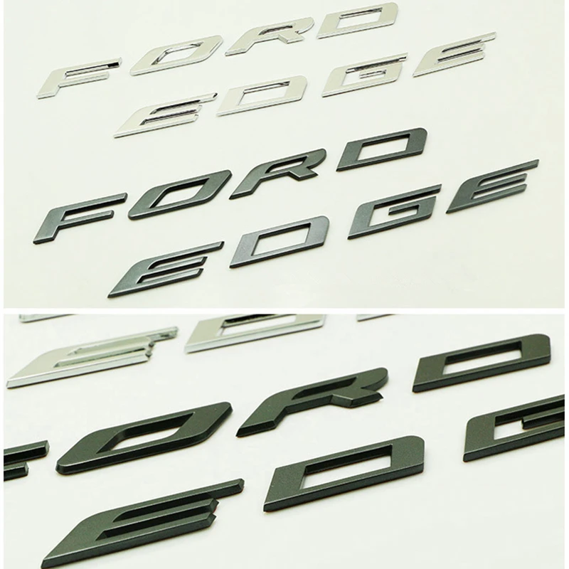 Автомобильные аксессуары Нержавеющая сталь для край слово 3D письмо автомобилей Стикеры отделка VIP для Ford Edge 2012 2013
