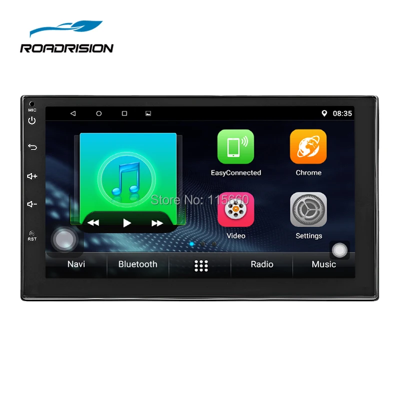 Roadrision 7 дюймов 2DIN универсальный Android 7.1 автомобиль радио GPS навигатор с Wi-Fi Bluetooth