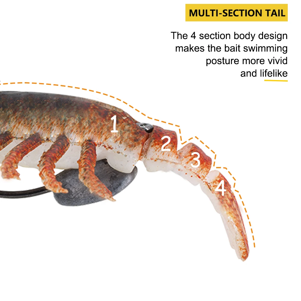 Hunthouse 2 шт. рыболовные Раки приманки Омаров приманки в виде креветки Раки рыболовные приманки мягкие приманки тонущие leurre суп рыболовные снасти