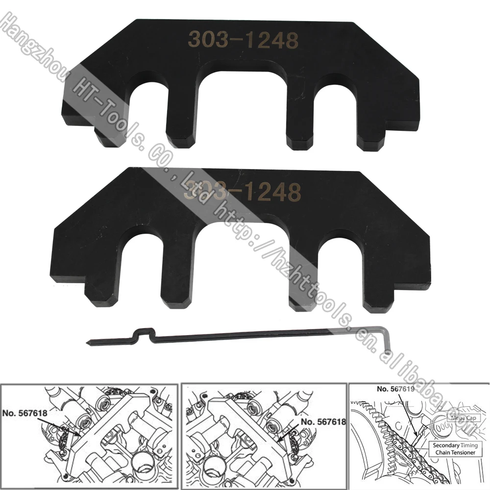 3 шт. для Ford 3.5L 3.7L 4.0L V6 блокировка двигателя инструмент для камеры 303-1248