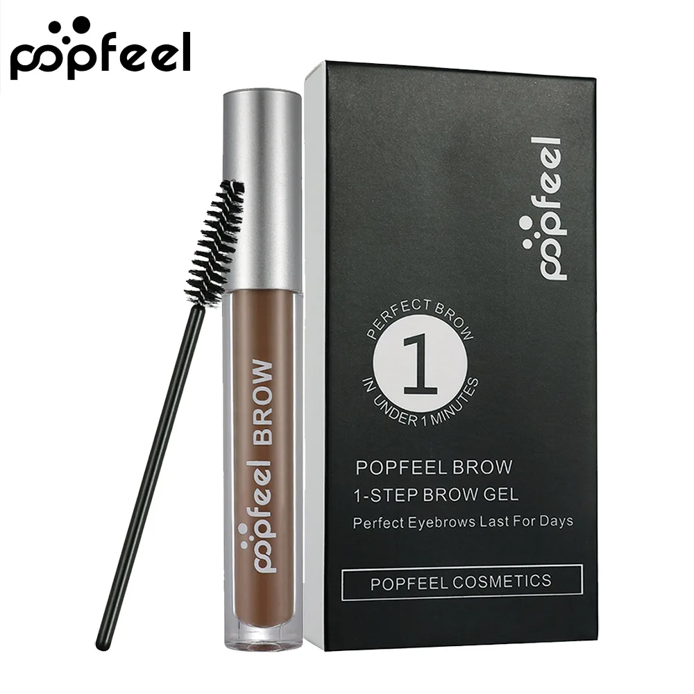 Popfeel Natural Eyebrow Gel Cream Eyebrow Makeup Set Kit Waterproof