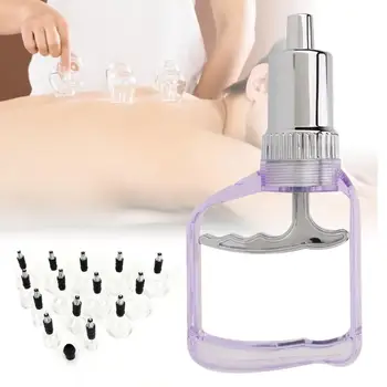 

14 pieces Vacuum Cupping body Massager ventosa Suction Cups jar Set plastic vacuum suction therapy cupping set cans for massage