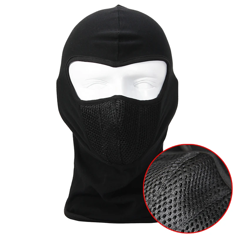 Buy Black Balaclava Cotton Breathable Masks Tactical