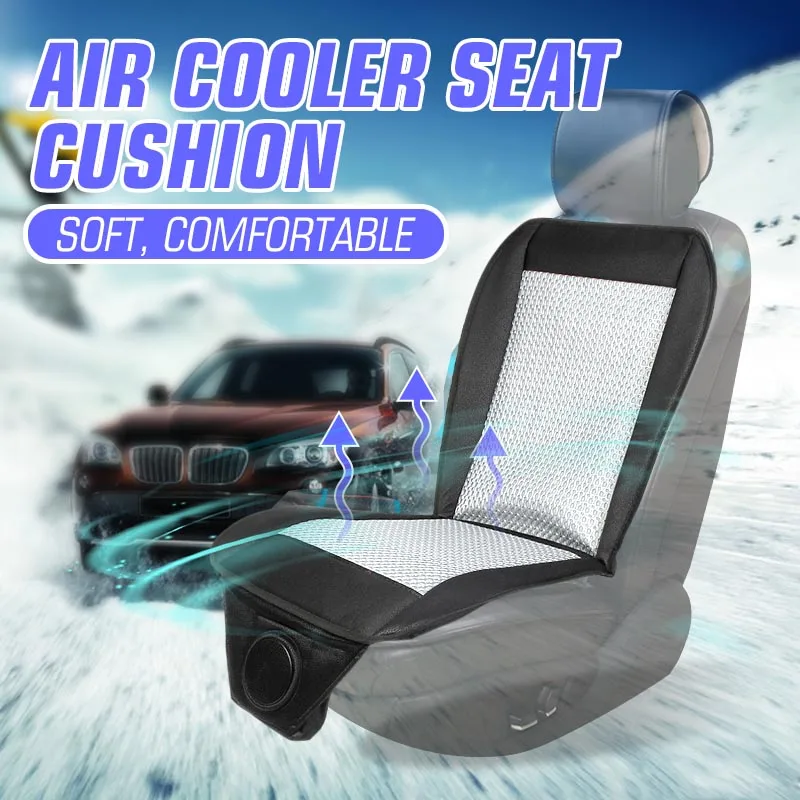 

Universal 12V Summer Hot Electric Car Cool Cooling Seat Cushion Seat Cover Air Conditioning Breathable Fan Blowing Cooler Cable