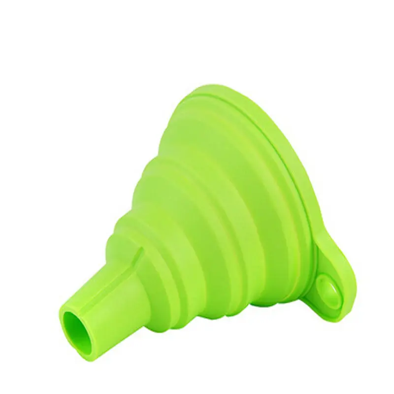 

Sale Silicone Gel Practical Collapsible Foldable Funnel Hopper Kitchen Tool