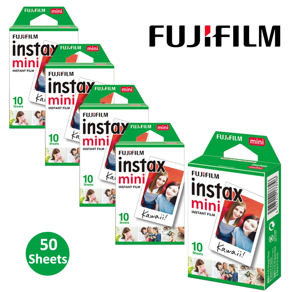 Brandewijn Gelach ontbijt 50 Sheets Fujifilm Instax Mini Film For Instax Mini 8 9 25 70 90 Camera  Fuji Instax Mini 11 Films White Edge Photo Paper - Films & Instant Photo  Paper - AliExpress