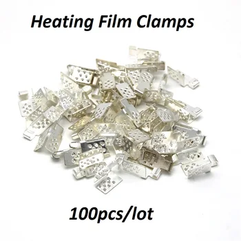 

MINCO HEAT Floor Heating Film Connectors 100pcs/lot Warm Flooring Silver Copper Clamps