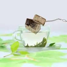 Ситечко для чайных листьев, набор для заварки чая, уникальное ПЕРФОРИРОВАННОЕ ситечко для трав и специй, фильтр золотой формы дома, кухонные инструменты, удобные многоразовые