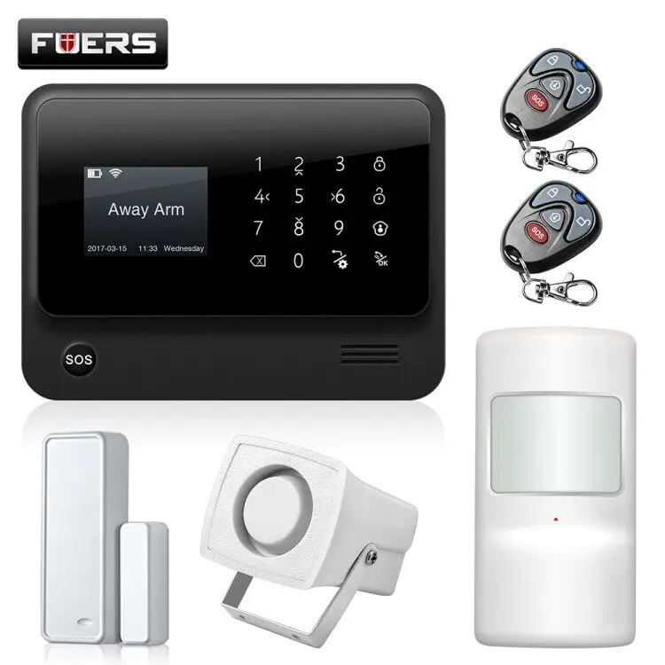 Fuers, новинка, G90B, 3g, 2,4G, WiFi, GSM, SMS, беспроводная домашняя система безопасности, IOS, Android, приложение, дистанционное управление, комплект сигнализации - Цвет: kit3