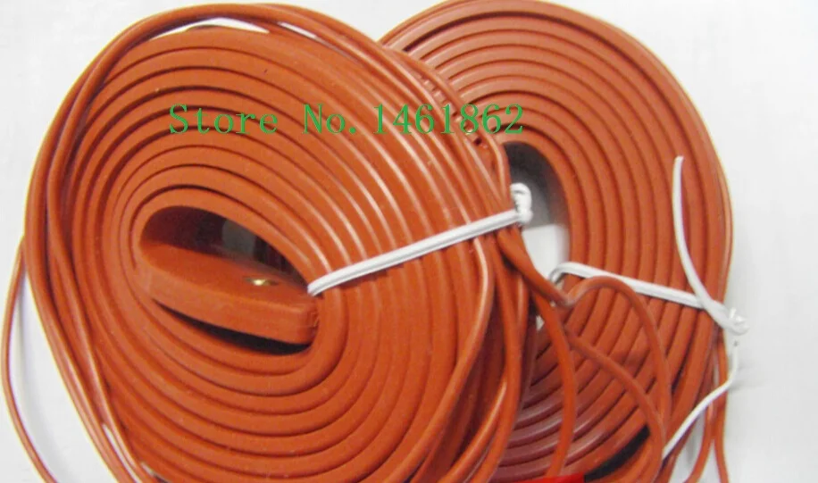 

26mmx1m 80W 220V High quality Electric heating Silicone Heating Pipeline tracing belt Silicone Rubber Pipe Heater waterproof