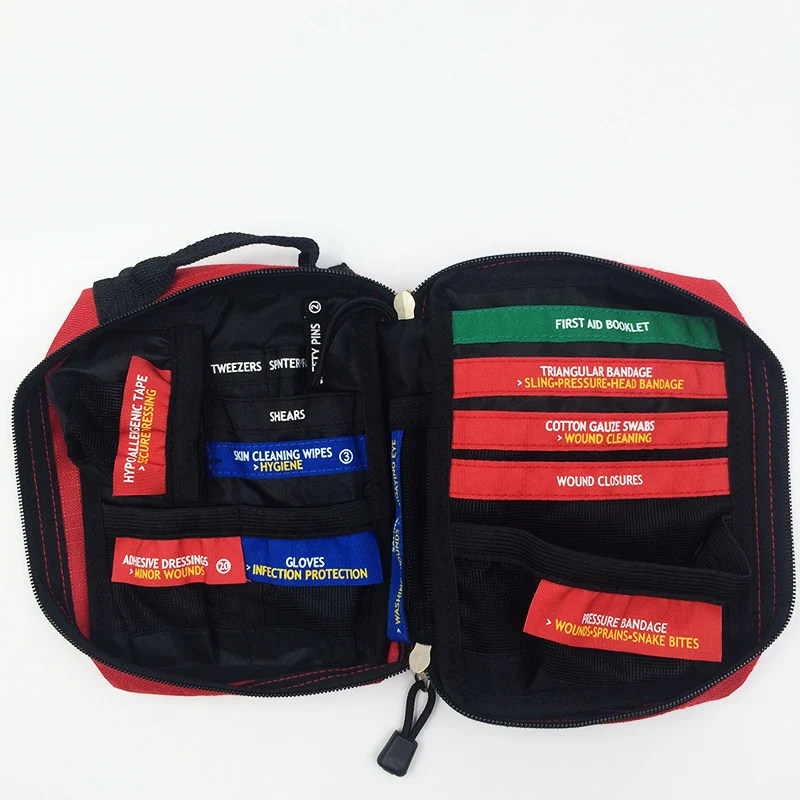 Bolsa vacía para Kit de primeros auxilios al aire libre salvaje supervivencia bolsa médica sin contenido Kit de primeros auxilios Camping Kits de emergencia bolsas