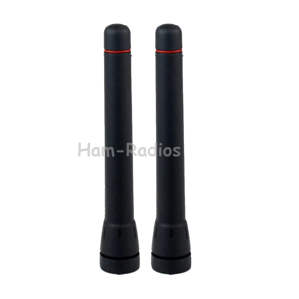 2PCS Walkie Talkie  UHF 400-470MHz Short Antenna for ICOM F21 F43 F80 F4001 F4161 Two-way Radio antenna