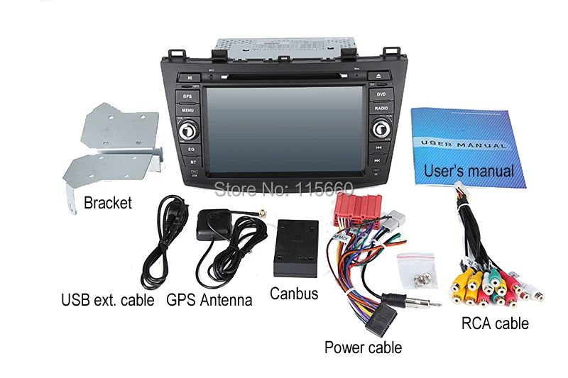 RoadRision Автомобильная dvd-навигационная система для нового Mazda 3 DVD 2010 2011 2012 2013 с Bluetooth Radio RDS IPOD, USB МЖК CANBUS Карты