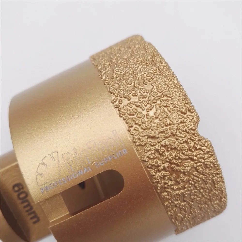 DIATOOL 1pc Diamond Vacuum Brazed Drilling Core Bits With M14 Connection Drill Bits Hole Saw 15MM Diamond Height DIATOOL 1pc Diamond Vacuum Brazed Drilling Core Bits With M14 Connection Drill Bits Hole Saw 15MM Diamond Height