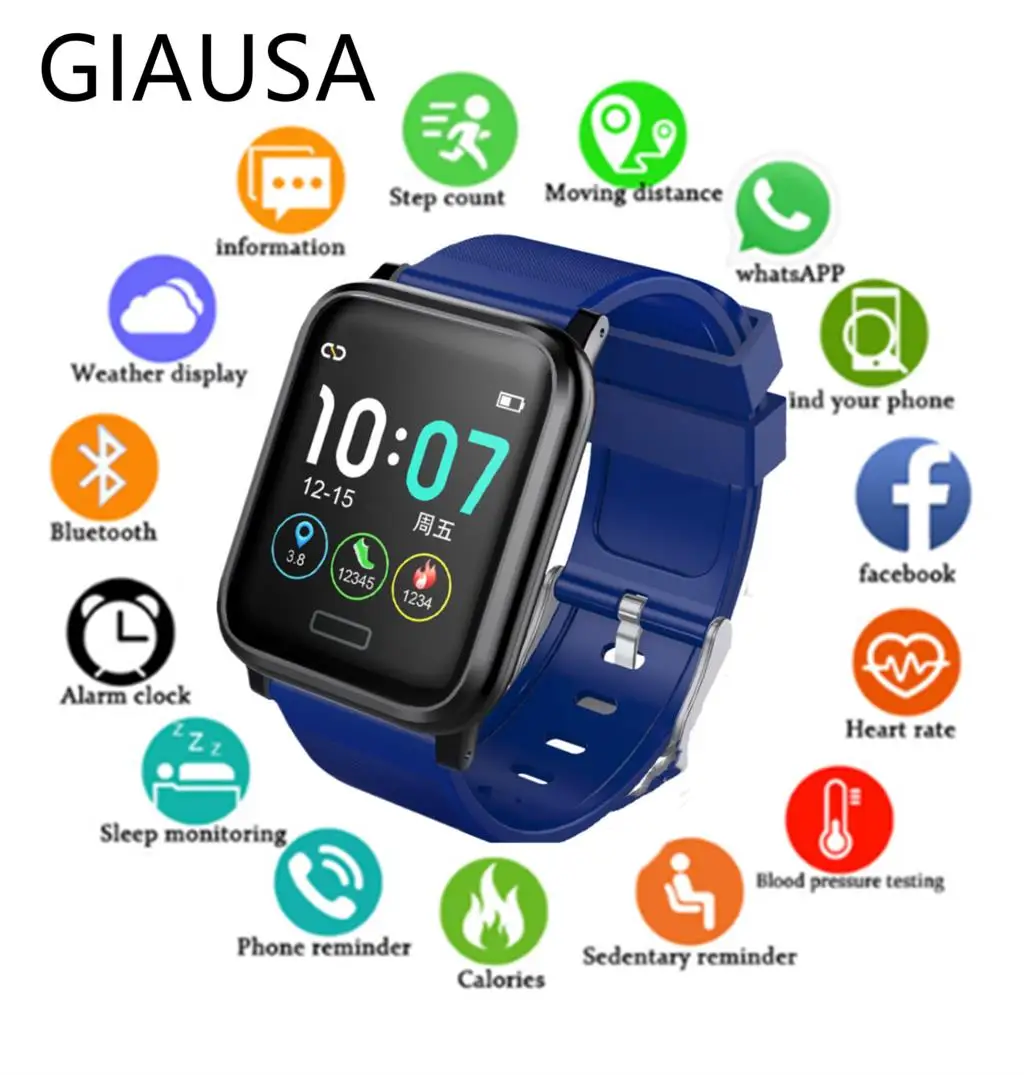 

GIAUSA B1 Smart Watch 1.3 inch Blood Pressure 3D UI Blood Oxygen Smart Band 30 days Standby Multi Sports Smart Fitness Tracker
