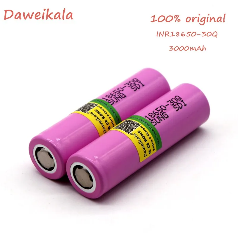 4 шт. Daweikala для samsung 18650 батарея 3000 мАч INR18650-30Q 20A литий-ионный аккумулятор для электронной сигареты