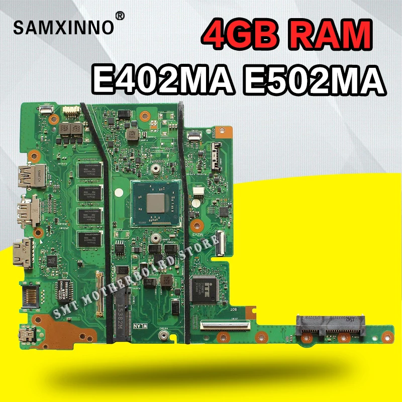  For ASUS E402MA E502MA E402M E502M N2840 4GB Memory laptop motherboard tested 100% work original ma