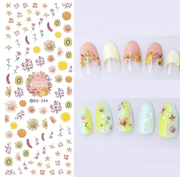 

Florals Patterns! Nails Art Manicure Water Decal Decorations Design Water Transfer Nail Sticker For Nails Tips Beauty