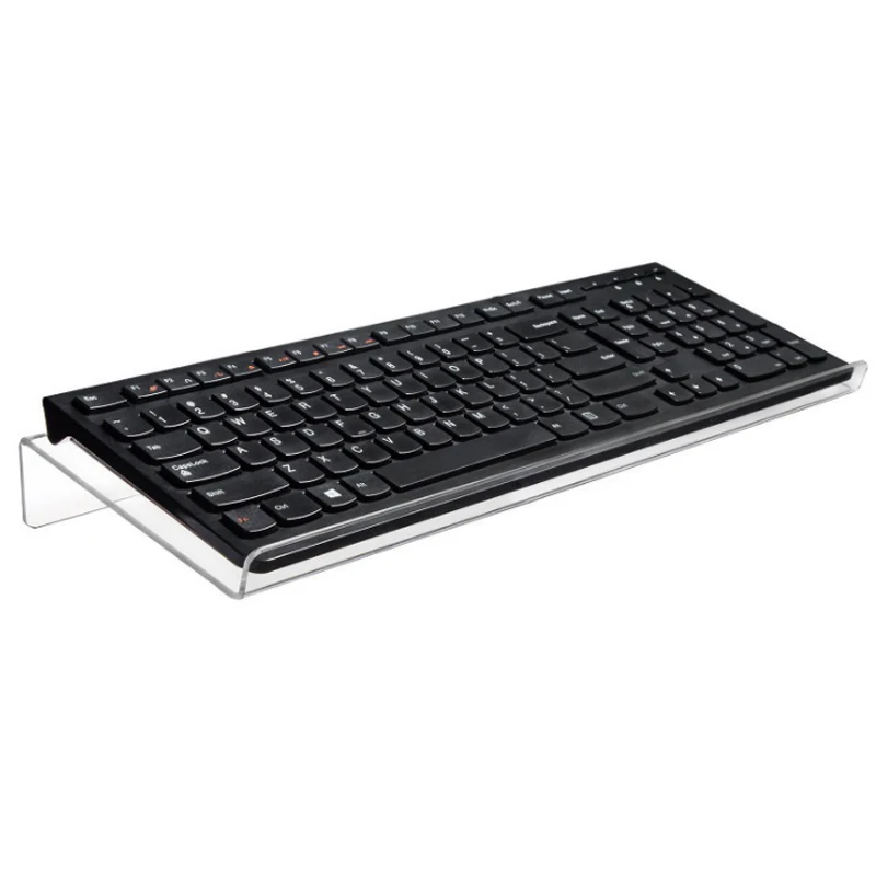 

Acrylic Office Keyboard Storage Shelf Home Compute Keyboard Standing Rack Clear Keyboard Showing Holder Keyboard Increase Height