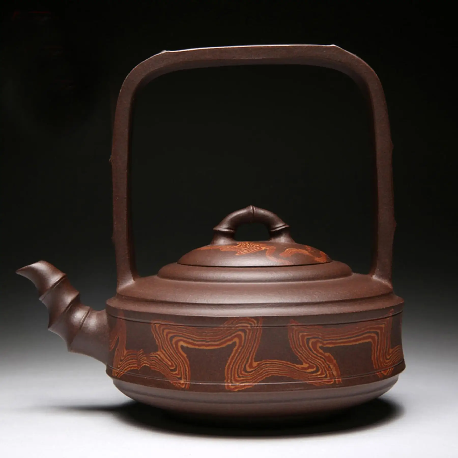 Chinese Yixing teapot handmade teapot Org JIAONI Ti Liang pot " Twist