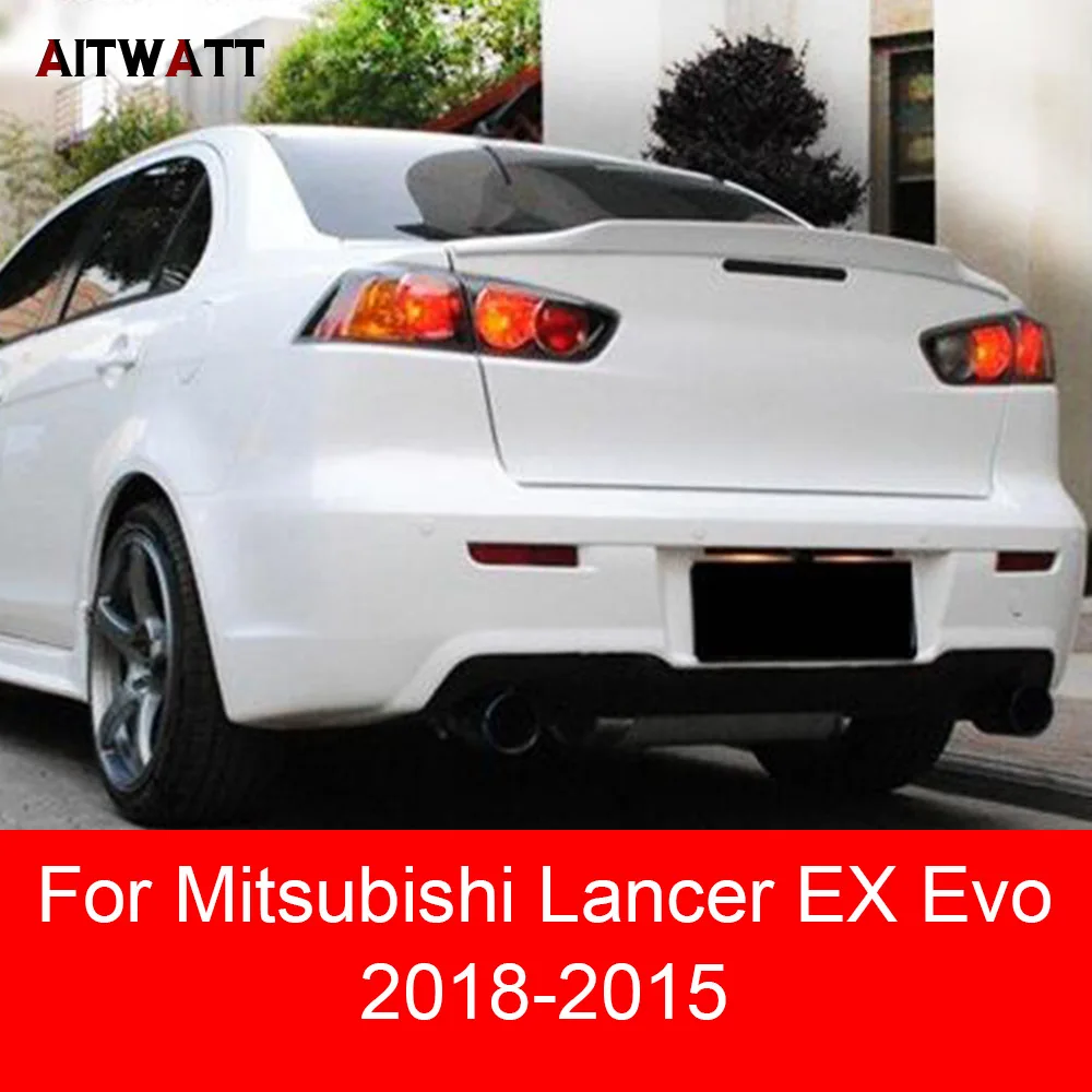 Неокрашенные спойлер праймер цвет для Mitsubishi Lancer EX Evo 2008 2009 2010 2011 2012 2013 2014 2015 ABS