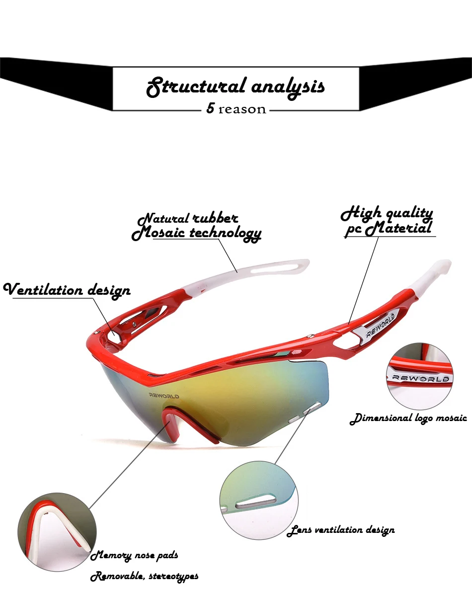 2018 Cycling Sunglasses Polarized UV400 Men TR90 Frame MTB Outdoor Sports Riding glasses Running Goggles Oculos De Sol Masculino