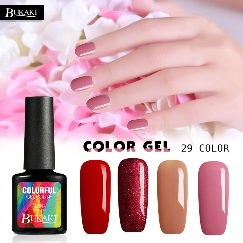 Bukaki 1pcs Hybrid Paint Nail Gel Polish Primer Nail Art Uv Gel Enamel