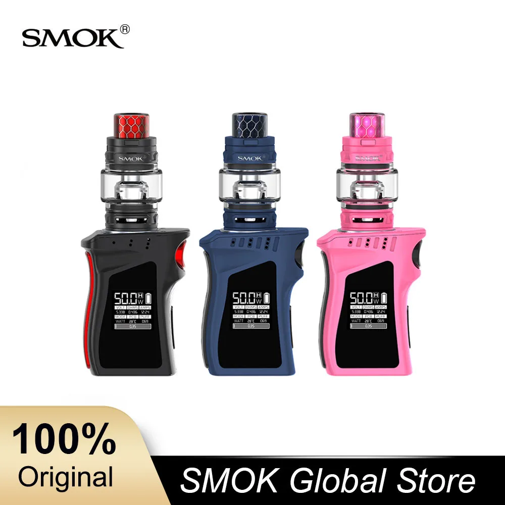 

SMOK Mag Baby 50W TC Kit vaporizer with TFV12 Baby Prince 1600mAh Battery Cobra Drip Tip electronic cigarette kit
