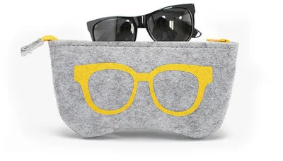 

1PC High Quality Felt Cloth Sunglasses Boxes High Quality Luxury Fabric Glasses Case Eyeglasses Accessories
