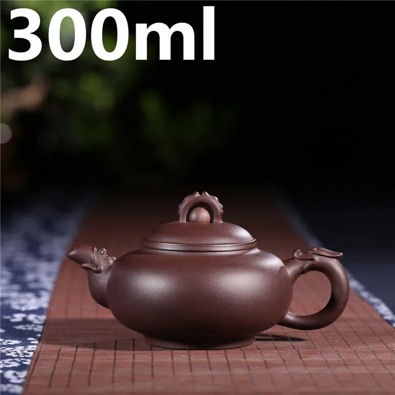 

Handmade Tea Sets Long Zhu Pot 300ml Chinese Tea Ceremony Tea Pot Kettle Yixing Zisha Teapot Ceramic Famous Handmade Pots