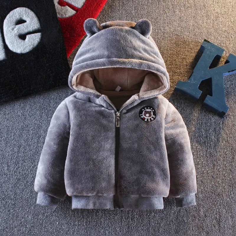 Winter hooded baby boys jackets for newborns babies cotton jacket coats baby girl 1st birthday clothing infant clothes outerwear