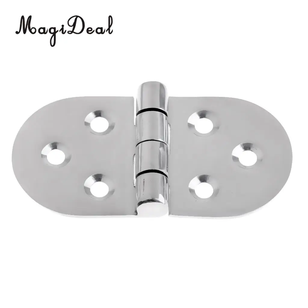 

MagiDeal Marine Grade 316 Stainless Steel Stamp / Flush Strap Hinge Door Hinge for Marine Boat Yacht RV Door Window Locker Acce