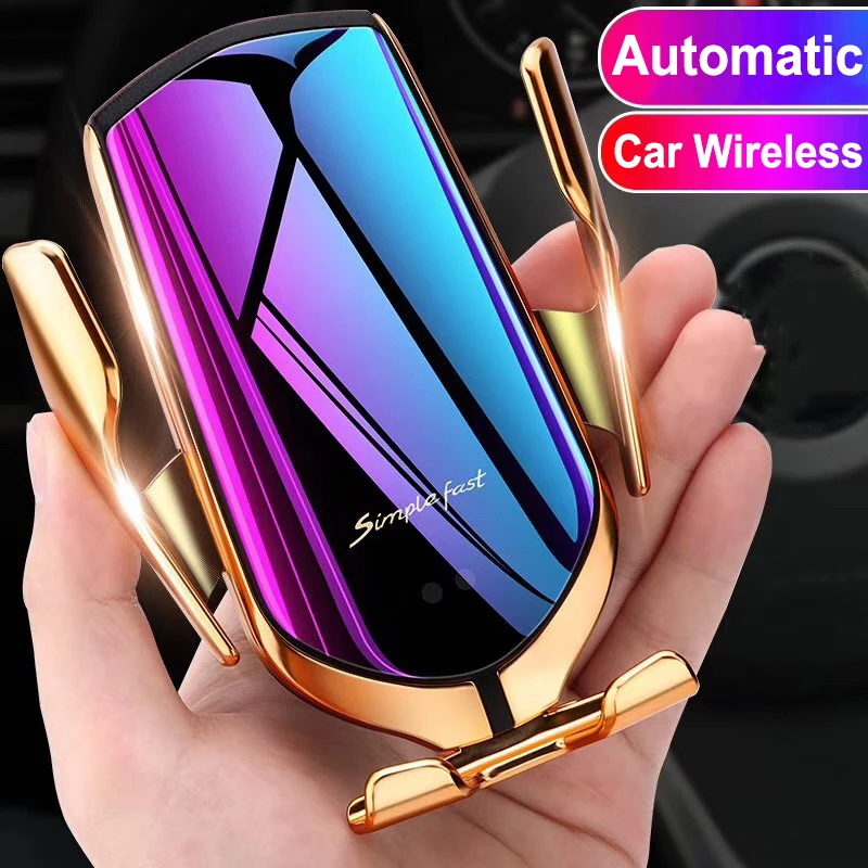 Автомобиль держатель беспроводного зарядного устройства для iPhone X XS XR 8 плюс крепление 10 Вт Qi Быстрая зарядка автомобильный зажим беспроводной автомобильный телефон зарядное устройство всасывания