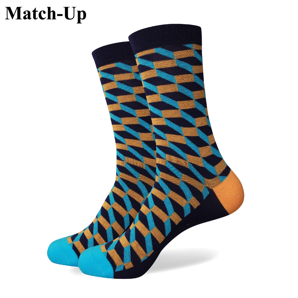 

Разноцветные мужские носки из чесаного хлопка Match-Up 280